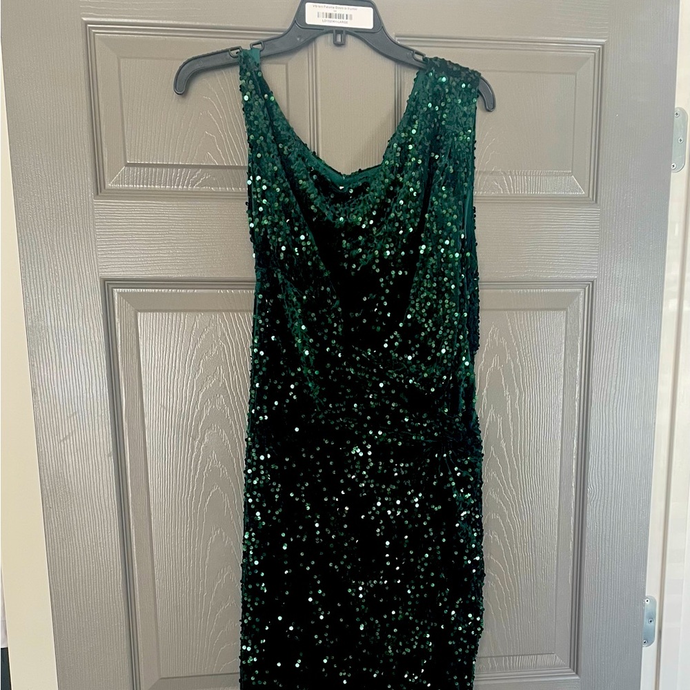 Velvet and Sequin Formal Gown